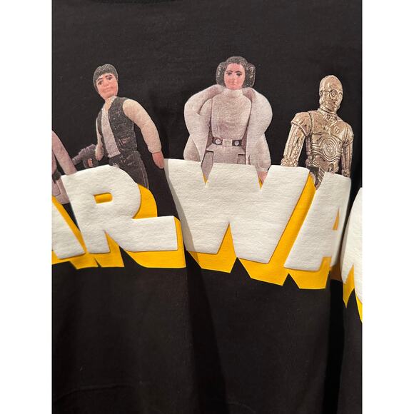 NWT Disney Parks Star Wars Vintage Action Figures Black Spirit Jersey M - Picture 7 of 9